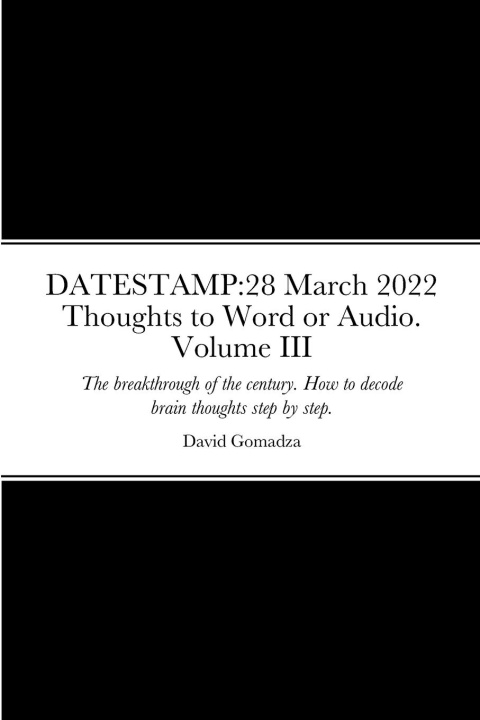 Knjiga DATESTAMP David Gomadza