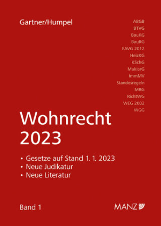 Kniha Wohnrecht 2023 Herbert Gartner