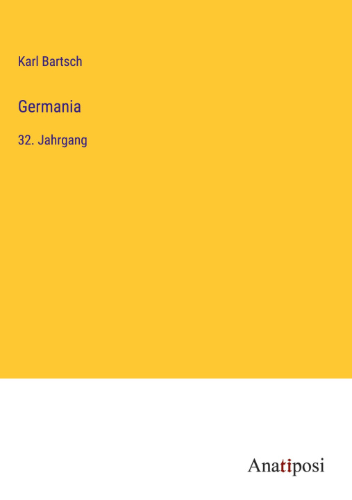 Knjiga Germania Karl Bartsch
