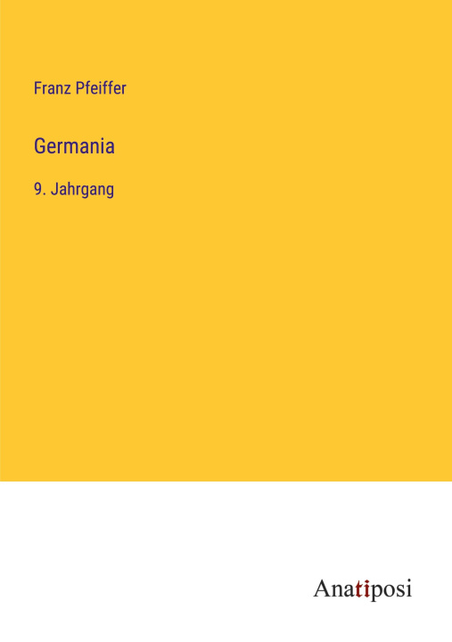 Knjiga Germania Franz Pfeiffer