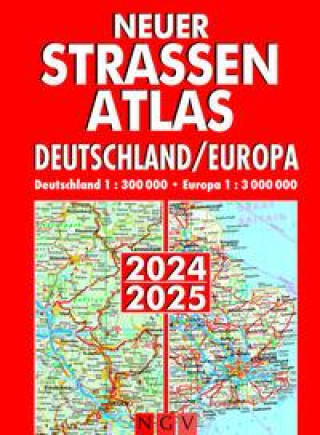 Книга Neuer Straßenatlas Deutschland/Europa 2024/2025 