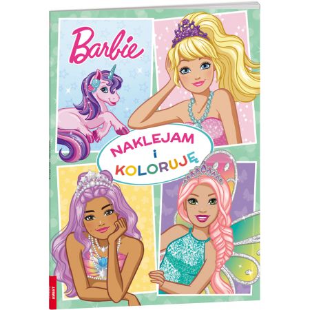 Książka Barbi Dreamtopia. Naklejam i koloruję 