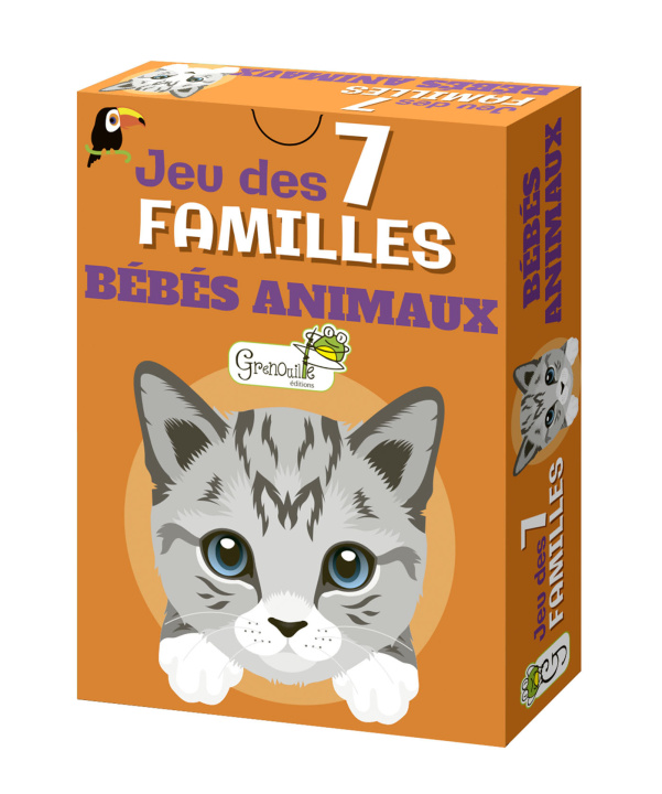 Jeu/jouet 7 familles bébés animaux 