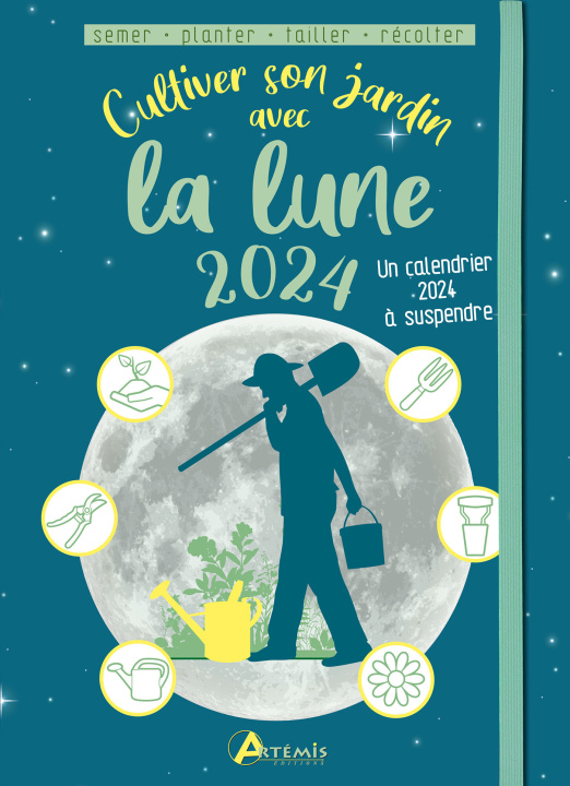 Книга Cultiver son jardin avec la lune 2024 DELVAILLE