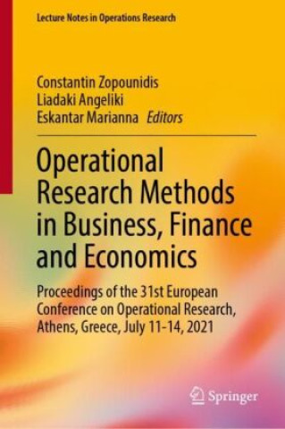 Buch Operational Research Methods in Business, Finance and Economics Constantin Zopounidis