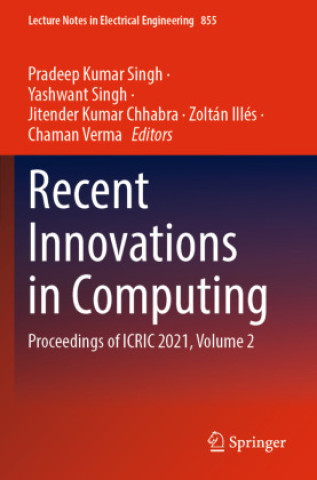 Book Recent Innovations in Computing Pradeep Kumar Singh