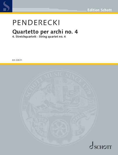 Tiskani izdelki String quartet no. 4 