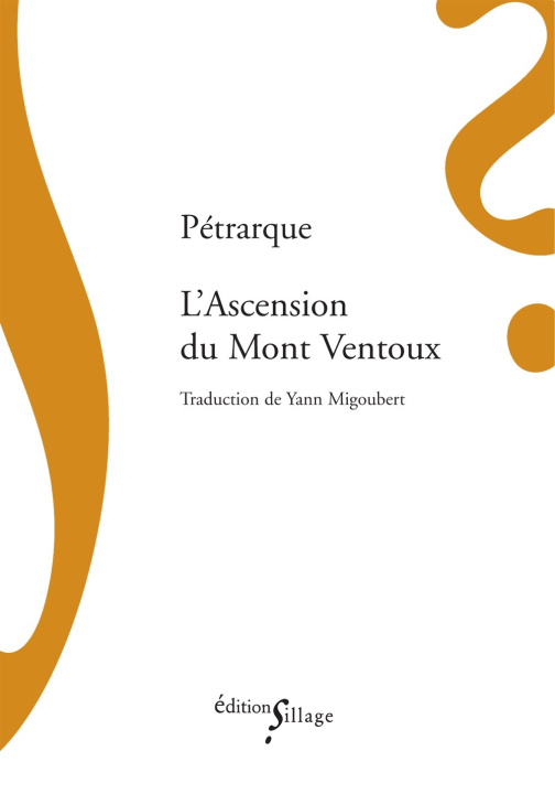 Kniha L'Ascension du mont Ventoux Pétrarque
