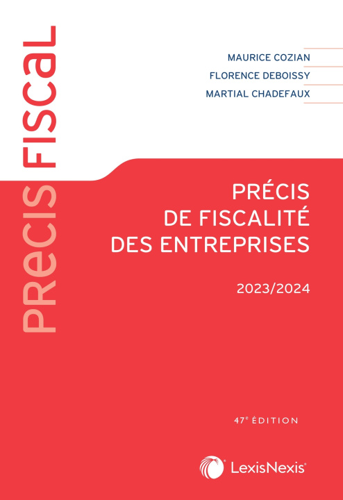 Book Précis de fiscalité des entreprises 2023 - 2024 Maurice Cozian