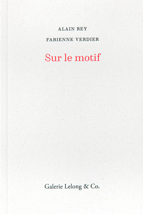 Kniha Sur le motif Fabienne Verdier