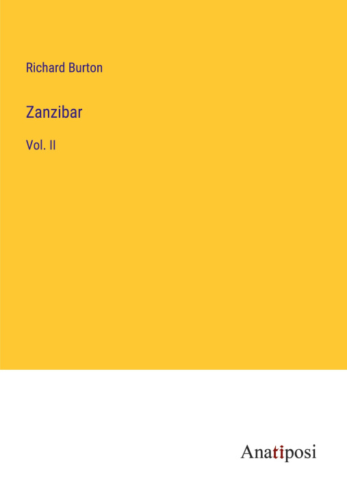 Knjiga Zanzibar Richard Burton