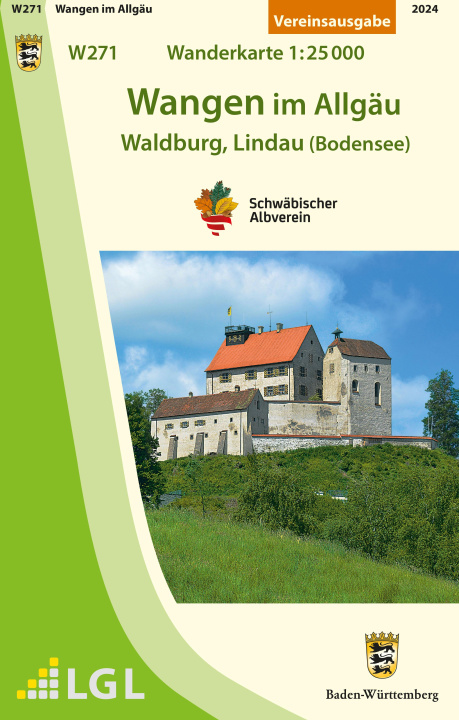 Tiskovina W271 Wangen im Allgäu - Waldburg, Lindau (Bodensee) Schwäbischer Albverein e.V.