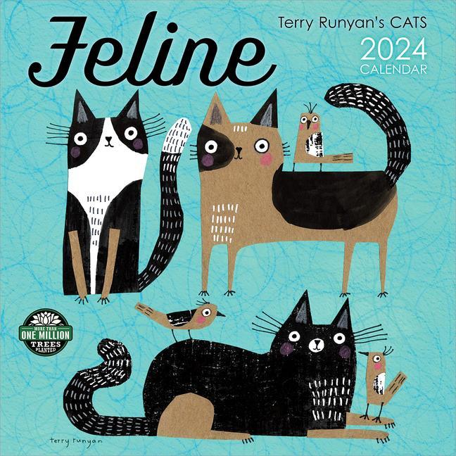 Календар/тефтер Feline 2024 Calendar Terry (Terry Runyan) Runyan