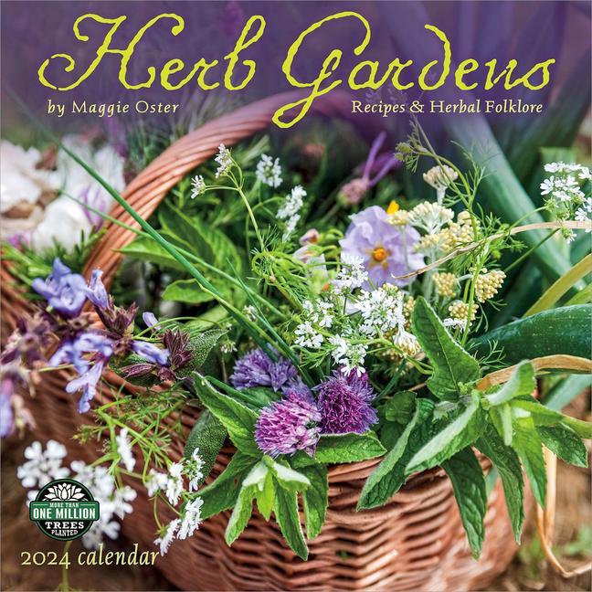 Naptár/Határidőnapló Herb Gardens 2024 Calendar Maggie (Maggie Oster) Oster