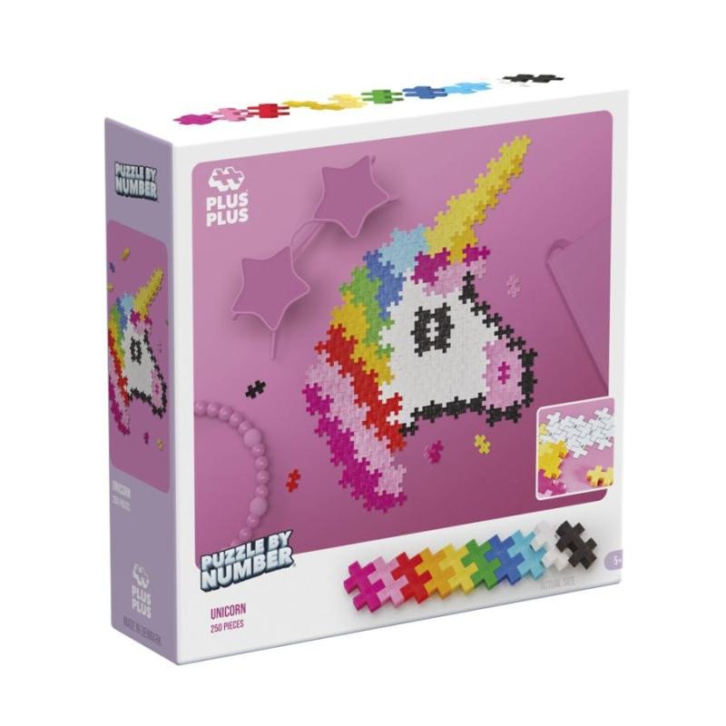 Joc / Jucărie Plus Plus - 250 Kreativ Bausteine Puzzle Einhorn 