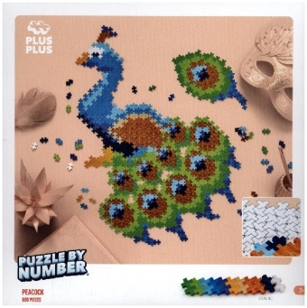 Gra/Zabawka Plus Plus - 800 Kreativ Bausteine Puzzle Pfau 