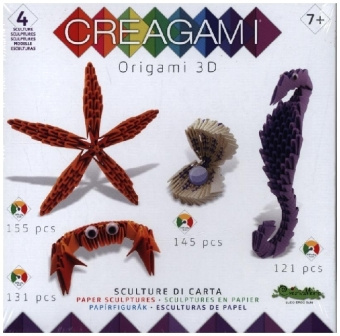 Hra/Hračka CREAGAMI - Origami 3D 4er Set Meer 552 Teile 
