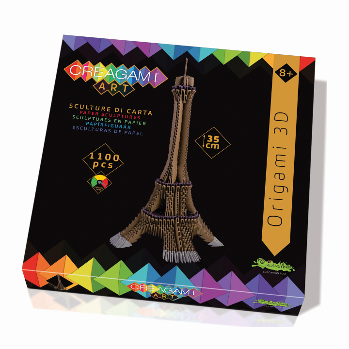 Joc / Jucărie CREAGAMI - Origami 3D Eiffelturm 1100 Teile 
