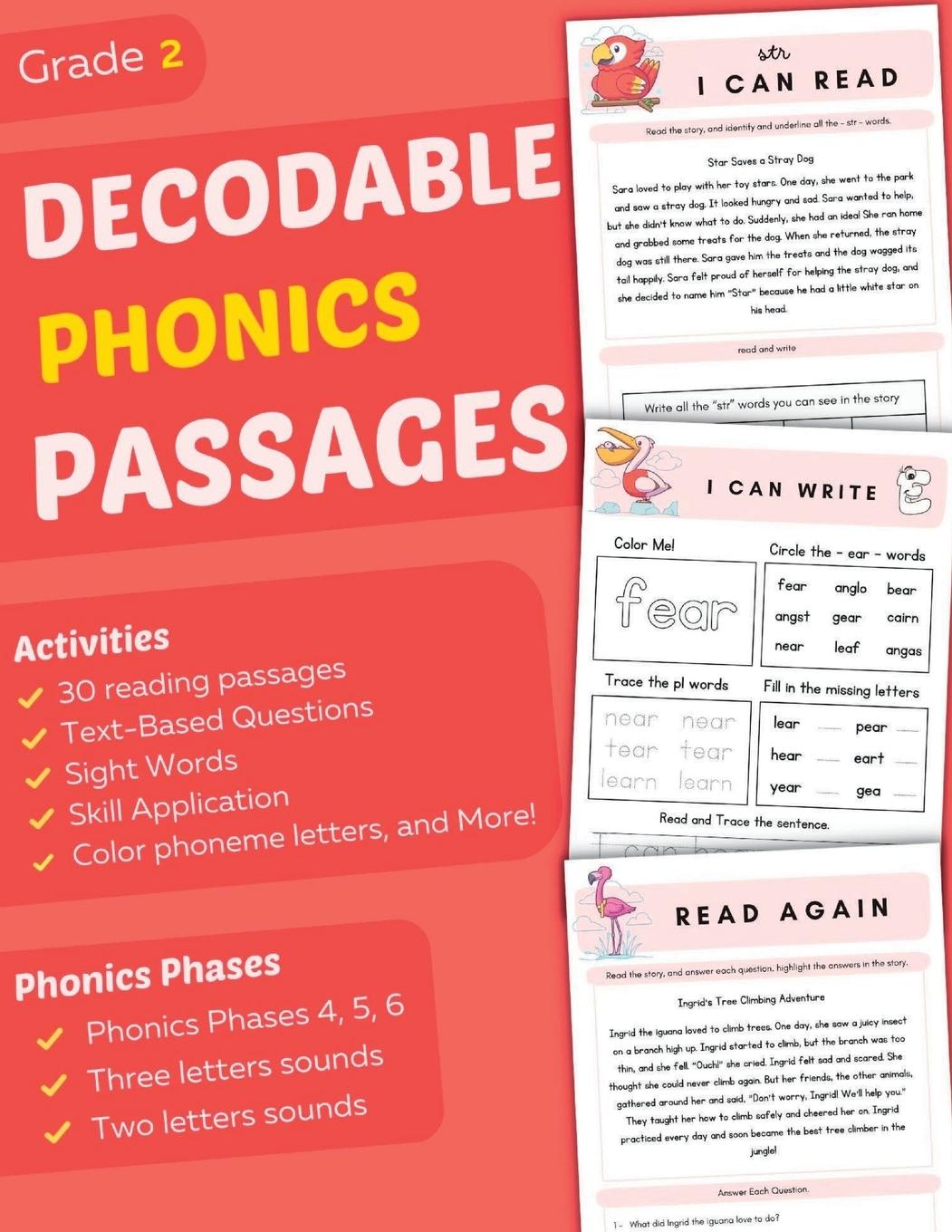 Libro Decodable Phonics Passages Grade 2 Jed Dolton