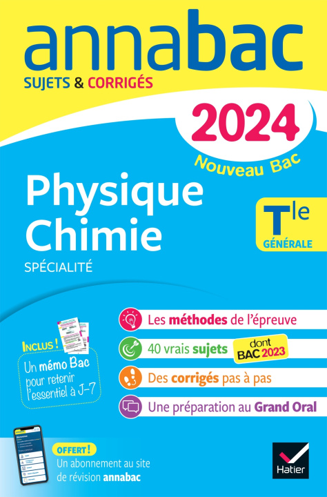 Kniha Annales du bac Annabac 2024 Physique-Chimie Tle générale (spécialité) Jean-Paul Berthelot