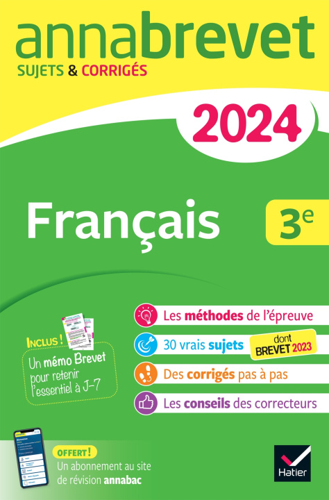 Könyv Annales du brevet Annabrevet 2024 Français 3e Christine Formond