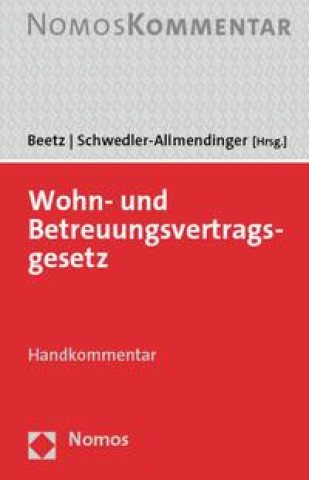 Kniha Wohn- und Betreuungsvertragsgesetz Claudia Beetz