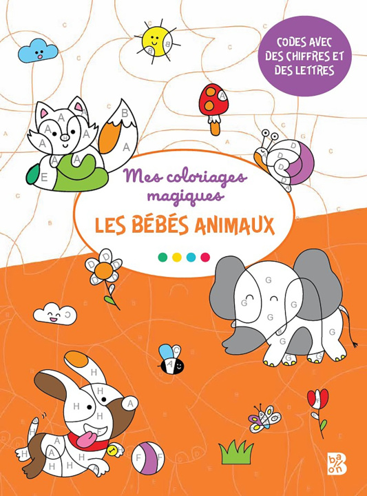 Carte Coloriages magiques - Bébés animaux 4+ 