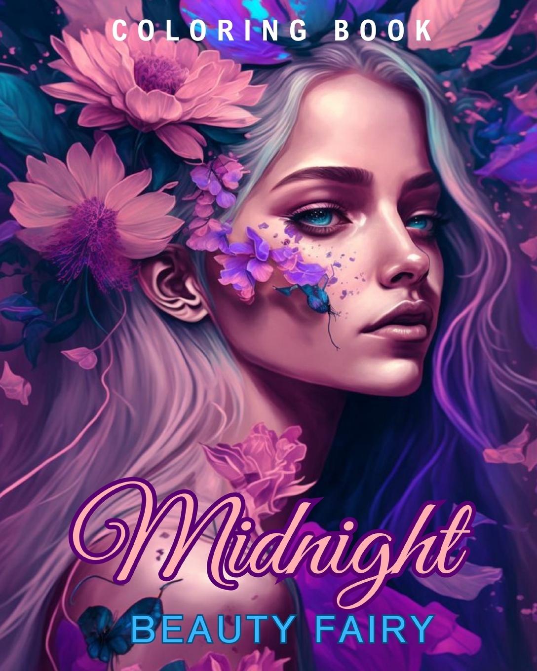 Carte Midnight Beauty Fairy Coloring Book 
