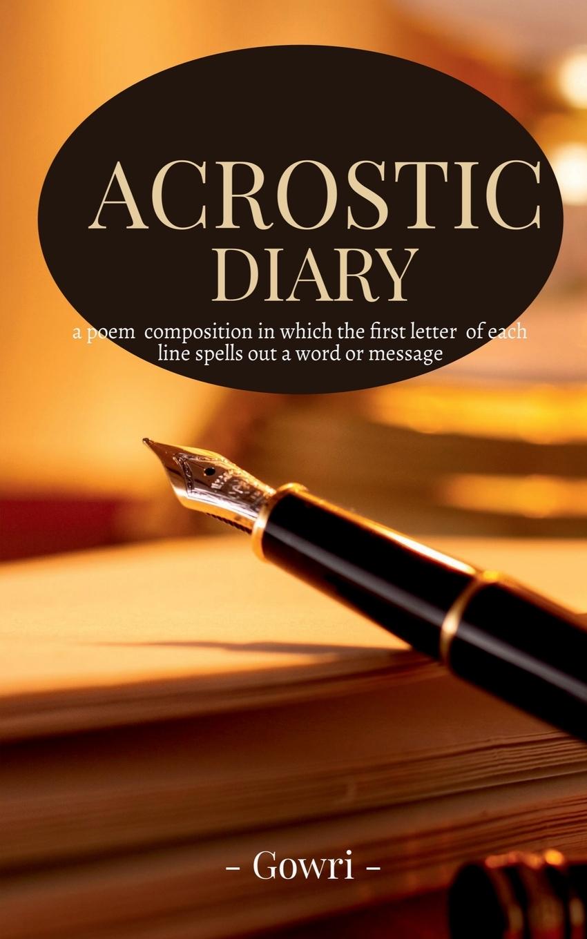 Knjiga Acrostic diary Gowri