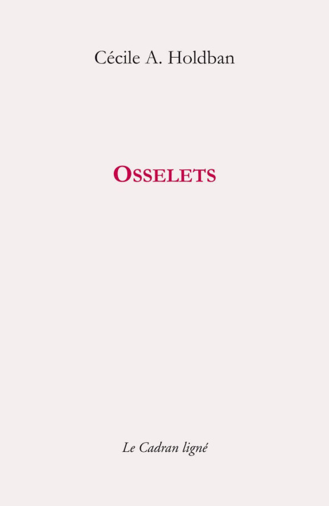 Knjiga Osselets A. Holdban