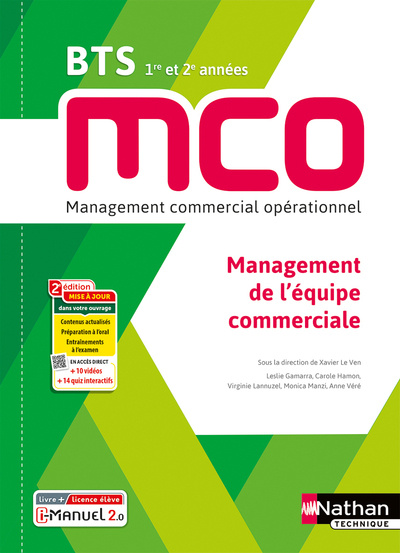 Kniha Management de l'équipe commerciale - BTS 1 et 2 MCO - Livre + licence élève - 2023 Leslie Gamarra