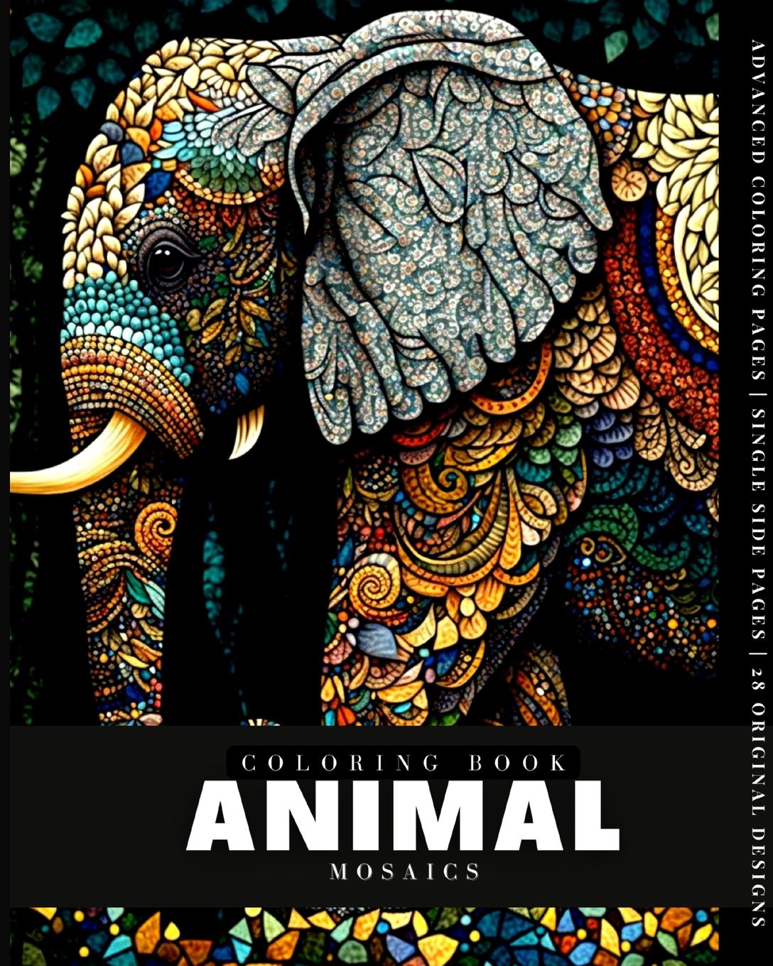 Książka Animal Mosaic (Coloring Book) 