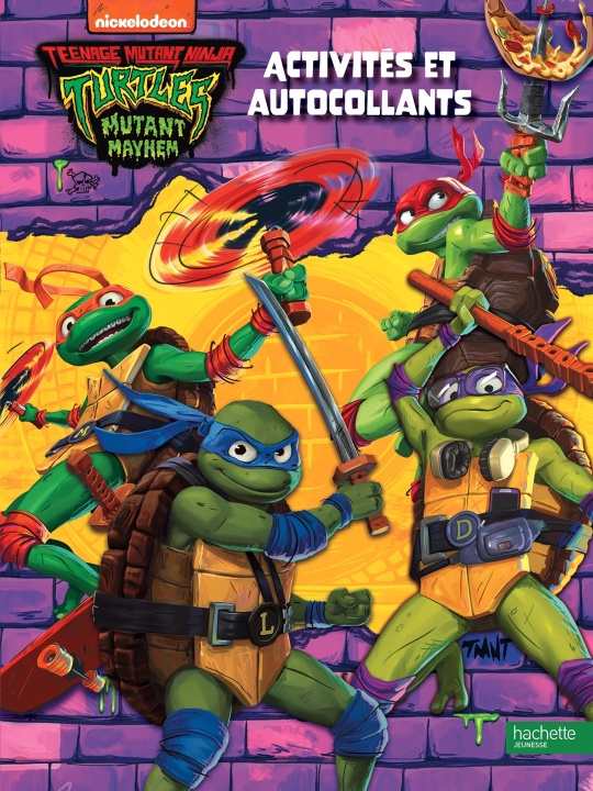 Kniha Ninja Turtles - Teenage years - Activités et autocollants 