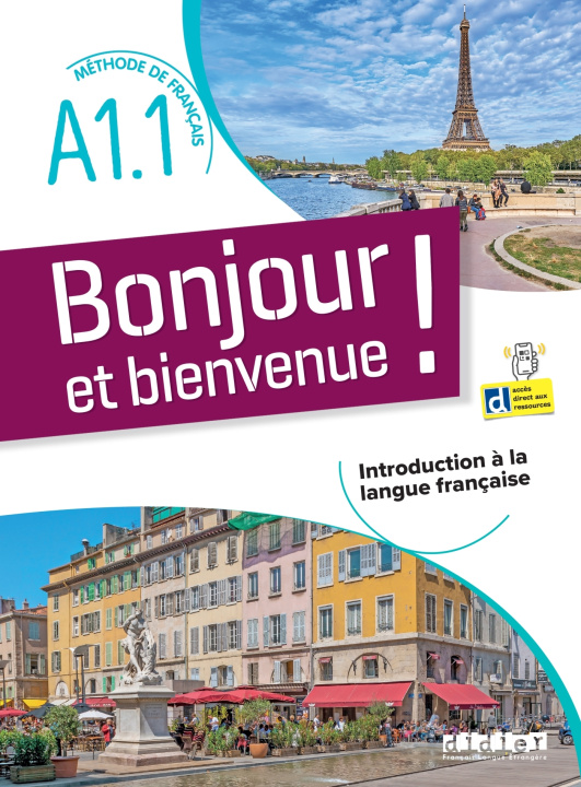 Book Bonjour et bienvenue ! - En Français  A1.1 - Livre Lucile Bertaux