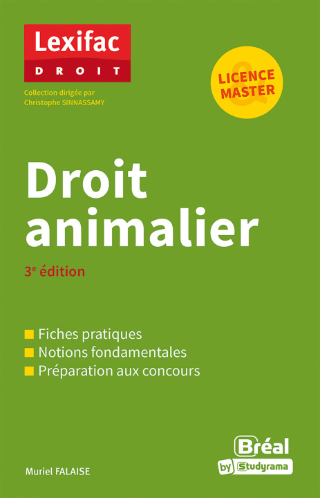 Kniha Droit animalier Falaise