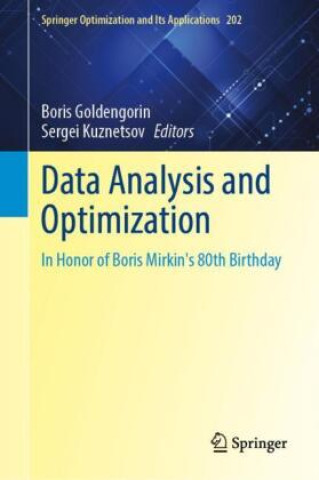 Knjiga Data Analysis and Optimization Boris Goldengorin