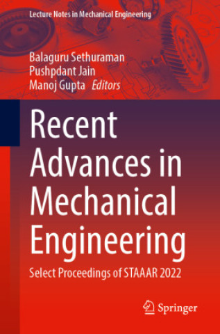 Buch Recent Advances in Mechanical Engineering Balaguru Sethuraman