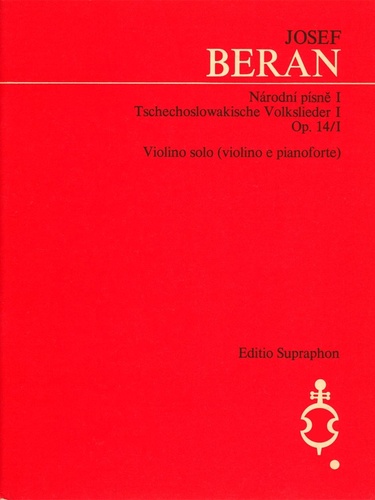 Kniha Národní písně op. 14/I Josef Beran