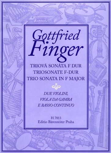 Book Triová sonáta F dur Gottfried Finger