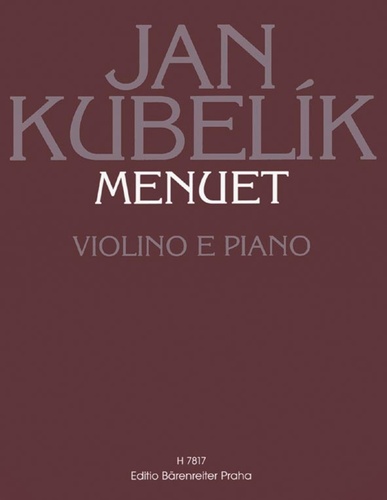 Knjiga Menuet Jan Kubelík