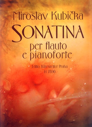 Kniha Sonatina pro flétnu a klavír Miroslav Kubička