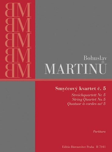 Kniha Smyčcový kvartet č. 5 Bohuslav Martinů
