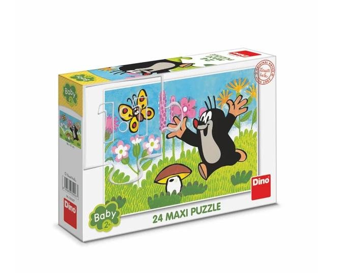 Hra/Hračka Puzzle Krtek a houba 24 dílků maxi 