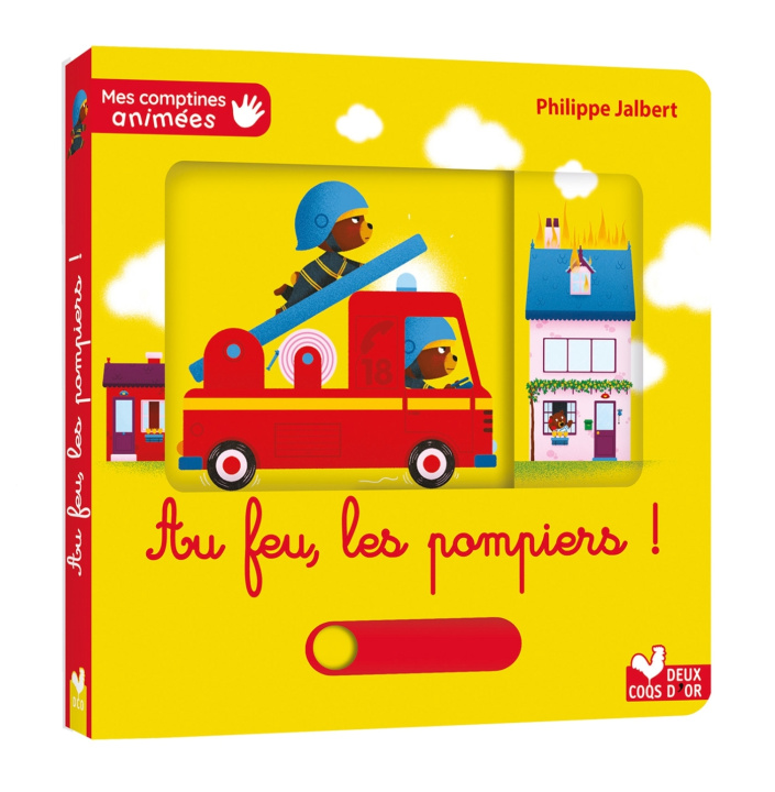 Book Mes comptines animées - Au feu les pompiers Philippe Jalbert