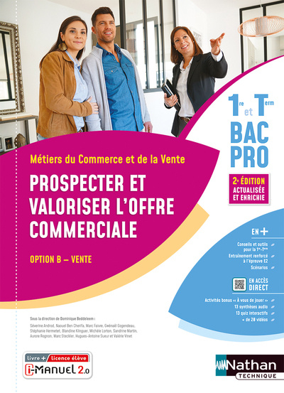 Carte Prospecter et valoriser l'offre commerciale - Option B - 1re/Term Bac pro - Livre + licence élève 20 Dominique Beddeleem