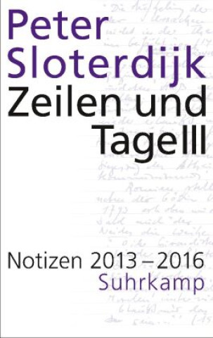 Knjiga Zeilen und Tage III Peter Sloterdijk