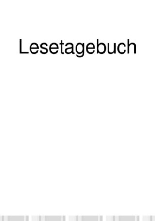 Knjiga Lesetagebuch Alex Vogelsanger