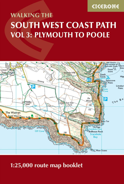 Kniha South West Coast Path Map Booklet - Vol 3: Plymouth to Poole Paddy Dillon
