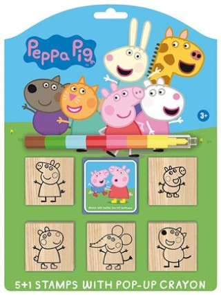 Knjiga Prasátko Peppa - Razítka 5+1 s voskovou 