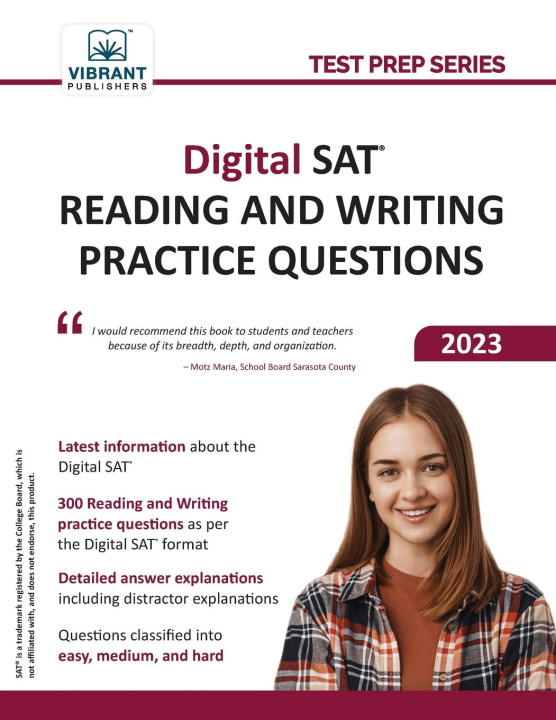 Book Digital SAT Reading and Writing Practice Questions 
